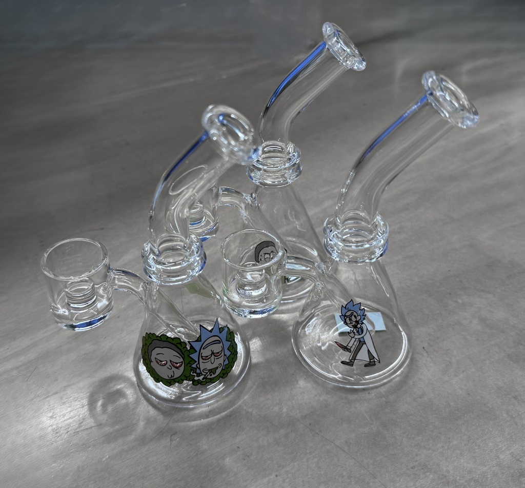 4” bong full quartz rig w/ core reactor