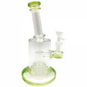 9 Bent Angled Stereo Percolated Thick Glass Dab Rig WP123